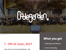 Tablet Screenshot of codegarden17.com